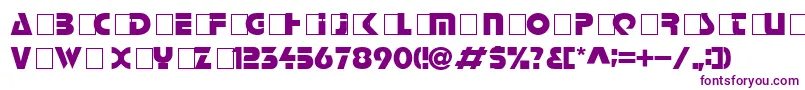 Halt Font – Purple Fonts on White Background