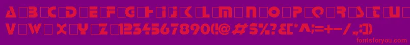 Halt Font – Red Fonts on Purple Background