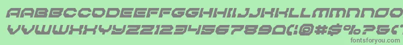 Pulsarclasssolidsemicondital Font – Gray Fonts on Green Background