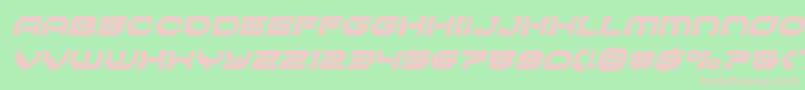 Pulsarclasssolidsemicondital Font – Pink Fonts on Green Background