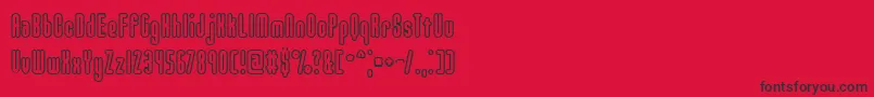 UnanimousBrk Font – Black Fonts on Red Background