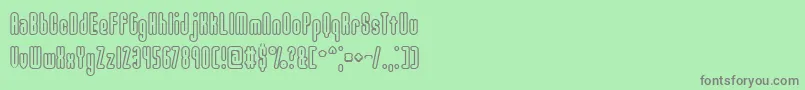 UnanimousBrk Font – Gray Fonts on Green Background