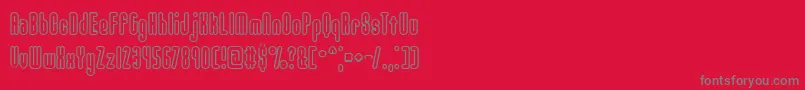 UnanimousBrk Font – Gray Fonts on Red Background