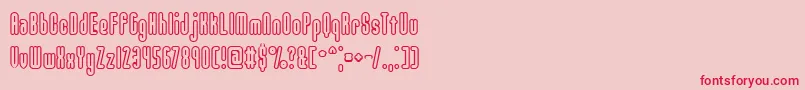 UnanimousBrk Font – Red Fonts on Pink Background