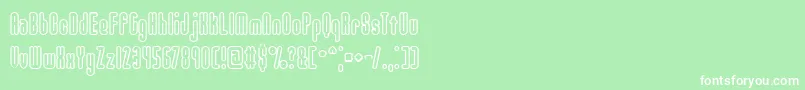 UnanimousBrk Font – White Fonts on Green Background