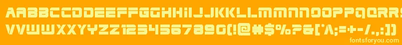 Edgeracer Font – Yellow Fonts on Orange Background