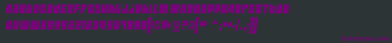 DynomiteSparkThin Font – Purple Fonts on Black Background
