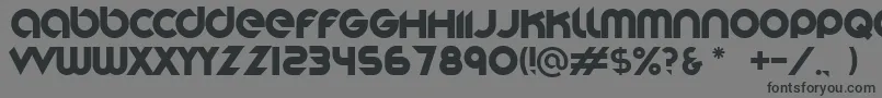 Шрифт Stereofunk – чёрные шрифты на сером фоне