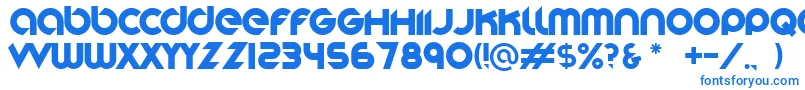 Шрифт Stereofunk – синие шрифты
