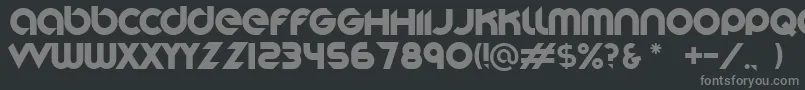 Шрифт Stereofunk – серые шрифты на чёрном фоне