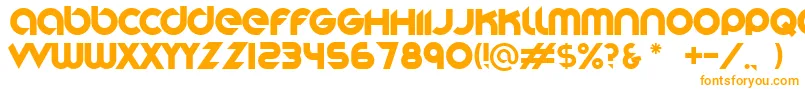 Stereofunk Font – Orange Fonts on White Background