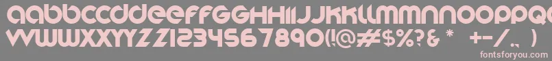 Stereofunk-fontti – vaaleanpunaiset fontit harmaalla taustalla