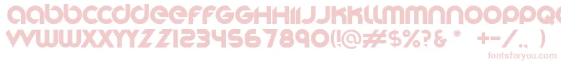 Шрифт Stereofunk – розовые шрифты на белом фоне