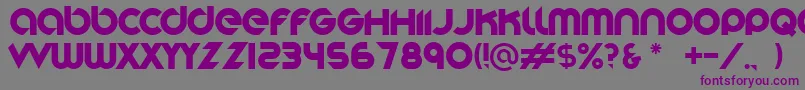 Stereofunk Font – Purple Fonts on Gray Background