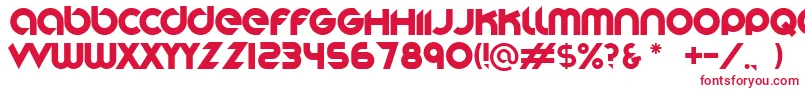 Шрифт Stereofunk – красные шрифты на белом фоне