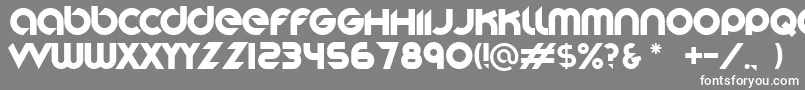 Stereofunk-fontti – valkoiset fontit harmaalla taustalla