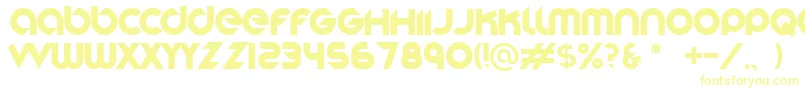 Шрифт Stereofunk – жёлтые шрифты