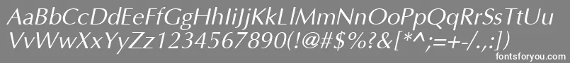 Agopuso Font – White Fonts on Gray Background