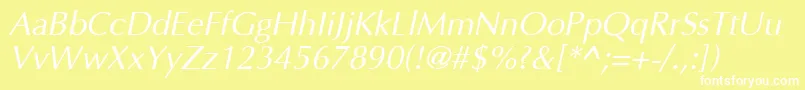 Agopuso Font – White Fonts on Yellow Background
