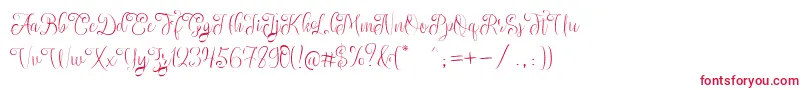 SettaScript-Schriftart – Rote Schriften