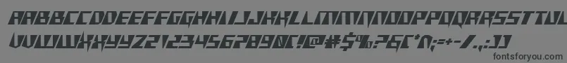 Xracer-fontti – mustat fontit harmaalla taustalla