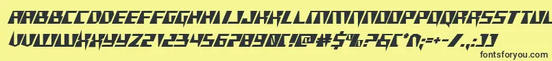 Xracer Font – Black Fonts on Yellow Background