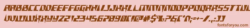 Xracer Font – Brown Fonts on Pink Background