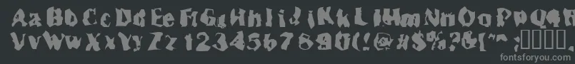 Inspecto Font – Gray Fonts on Black Background