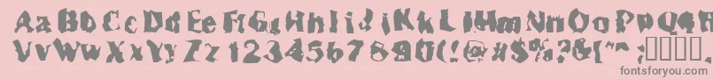 Inspecto-Schriftart – Graue Schriften auf rosa Hintergrund