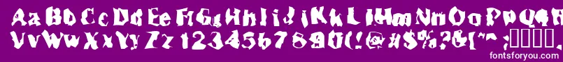 Inspecto Font – White Fonts on Purple Background