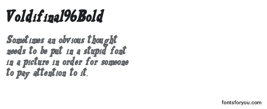 Voldifinal96Bold Font