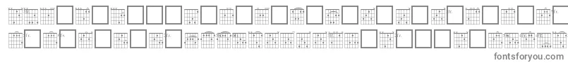 フォントFrc – 白い背景に灰色の文字