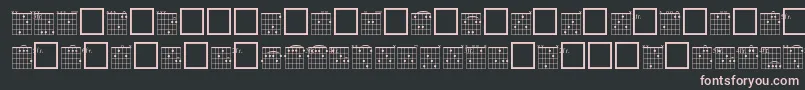 Шрифт Frc – розовые шрифты на чёрном фоне