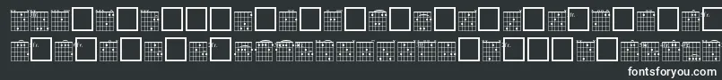 フォントFrc – 黒い背景に白い文字