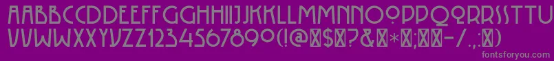 DkRotorua Font – Gray Fonts on Purple Background