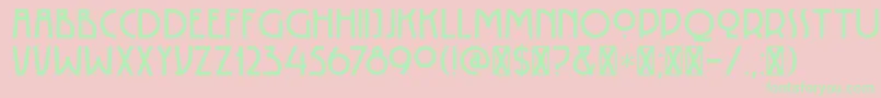 DkRotorua Font – Green Fonts on Pink Background