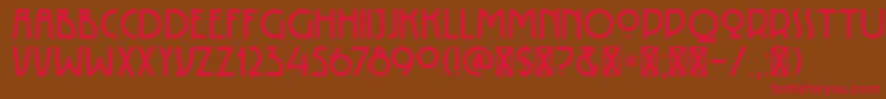 DkRotorua Font – Red Fonts on Brown Background