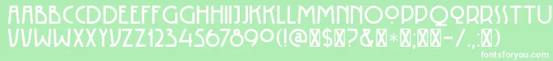 DkRotorua Font – White Fonts on Green Background