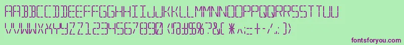 Trana Font – Purple Fonts on Green Background