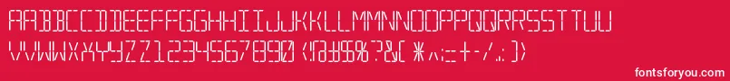 Trana Font – White Fonts on Red Background