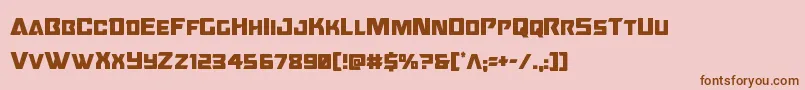 fuente Oceanicdriftcond – Fuentes Marrones Sobre Fondo Rosa