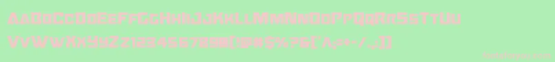 Oceanicdriftcond Font – Pink Fonts on Green Background
