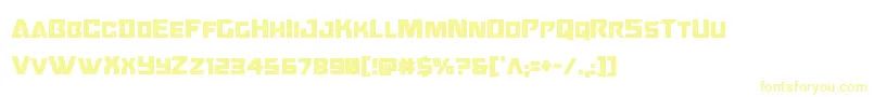 Oceanicdriftcond Font – Yellow Fonts on White Background