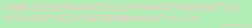 DarbogBold Font – Pink Fonts on Green Background