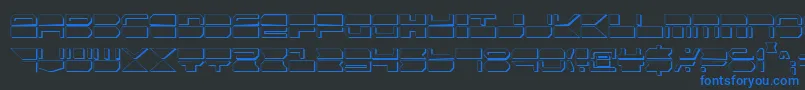 More about Qmarkcs Font Qmarkcs Font – Blue Fonts on Black Background