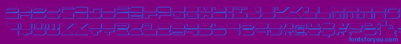 Qmarkcs Font – Blue Fonts on Purple Background