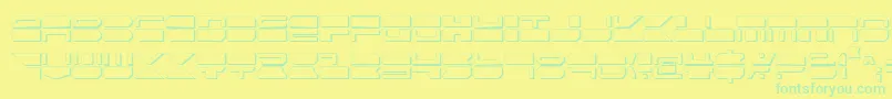 Шрифт Qmarkcs – зелёные шрифты на жёлтом фоне