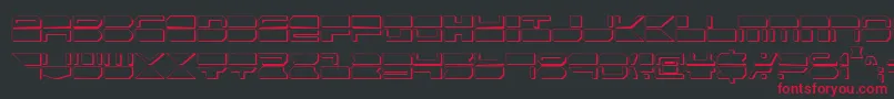 Qmarkcs Font – Red Fonts on Black Background