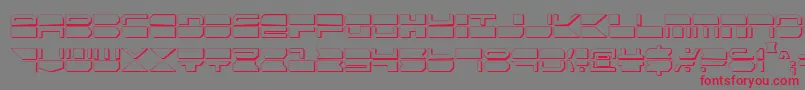 Qmarkcs Font – Red Fonts on Gray Background