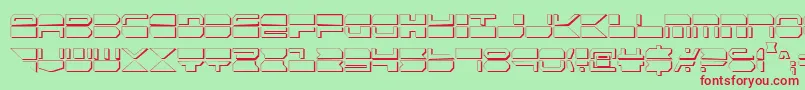 Qmarkcs Font – Red Fonts on Green Background